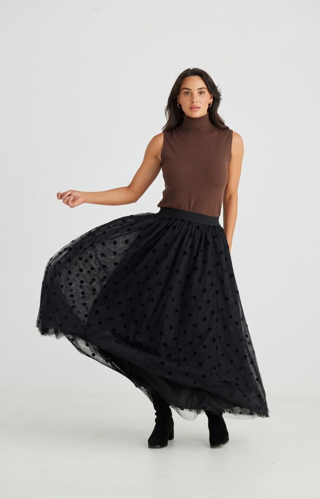 スカート madder madder PONYTAIL DOT TULLE SKIRT M dramatic dot tulle skirt（スカート）｜CODE A（コードエー）の